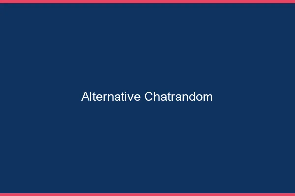 Alternative Chatrandom 2026
