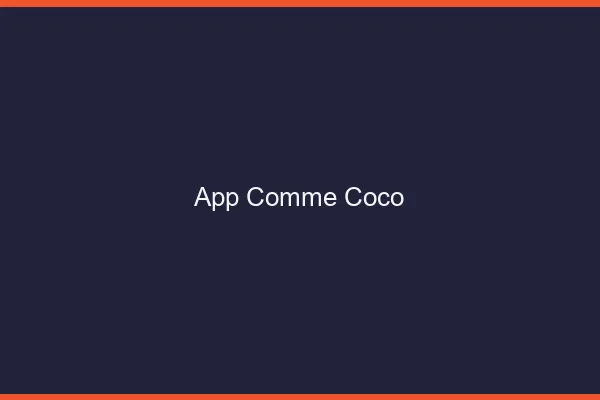 App comme Coco