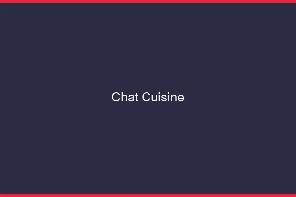 Chat cuisine gratuit