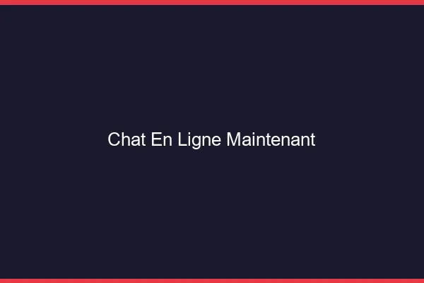 Chat en ligne maintenant