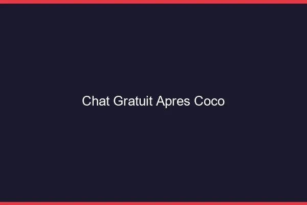 Chat gratuit après Coco