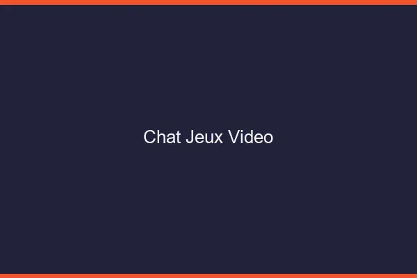 Chat jeux vidéo gratuit