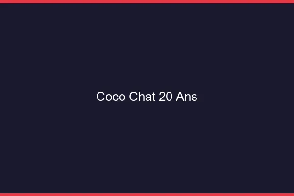 Coco chat 20 ans : alternative