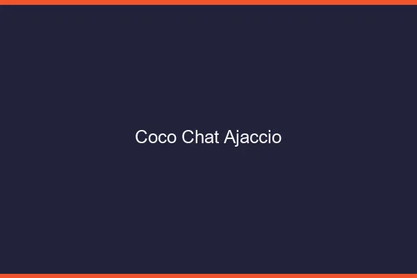 Coco chat Ajaccio : alternative