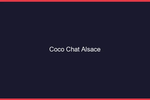 Coco chat Alsace : alternative