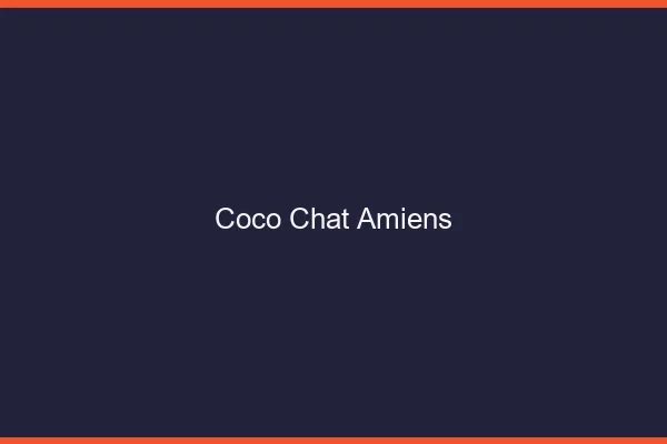 Coco chat Amiens : alternative