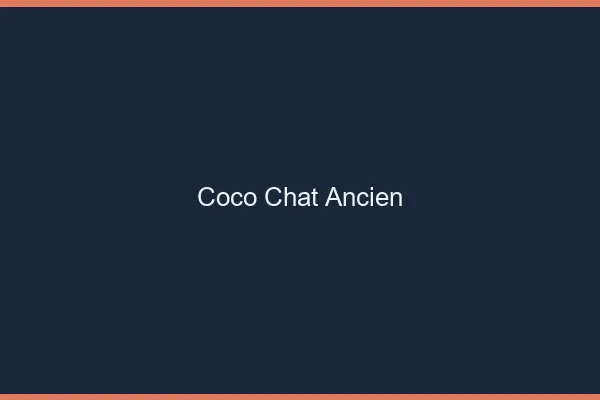 Coco chat ancien site