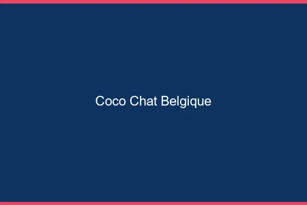 Coco chat Belgique : alternative