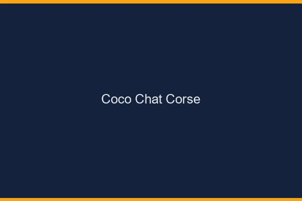 Coco chat corse : alternative