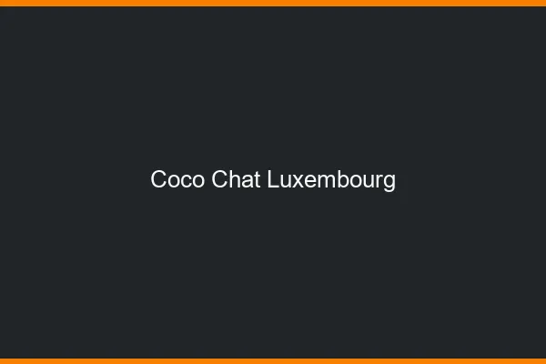 Coco chat Luxembourg : alternative