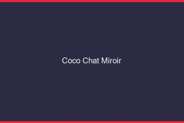Coco chat miroir