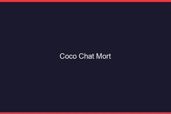 Coco chat est mort