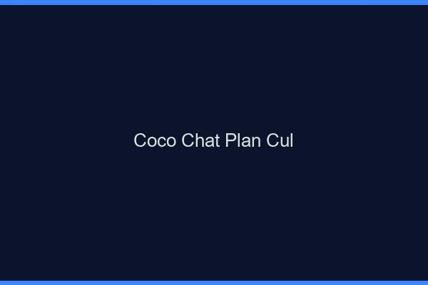 Coco chat plan cul : alternative
