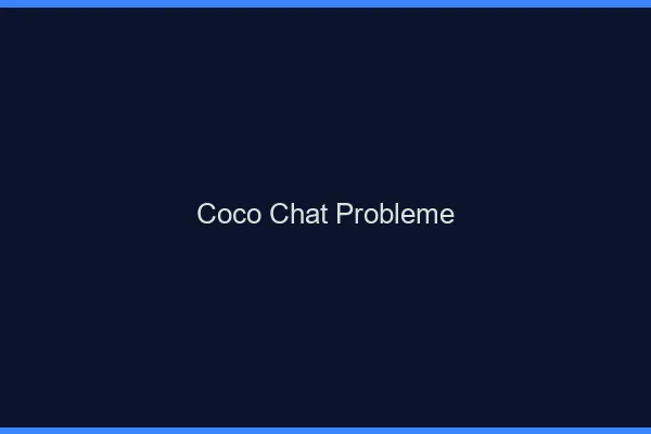 Coco chat problème