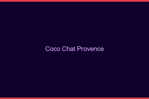 Coco chat provence : alternative