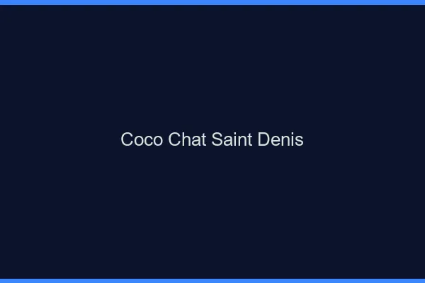 Coco chat Saint-Denis : alternative