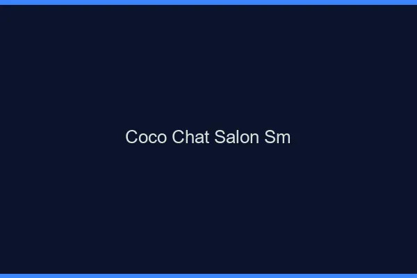 Coco chat salon SM : alternative