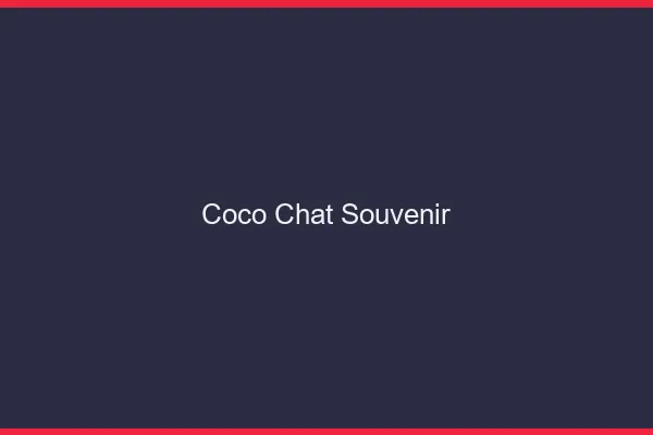 Coco chat souvenir