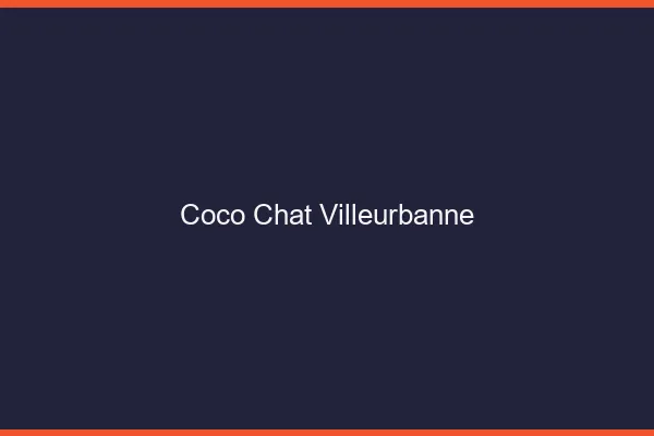 Coco chat Villeurbanne : alternative
