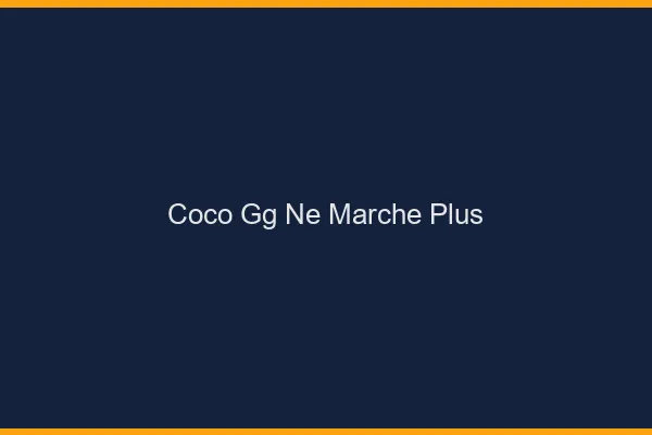 Coco.gg ne marche plus