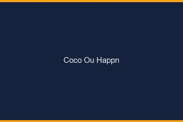 Coco ou Happn
