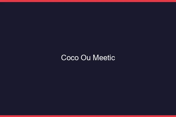 Coco ou Meetic