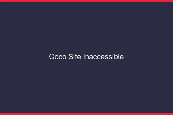 Coco site inaccessible