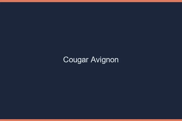 Cougar Avignon