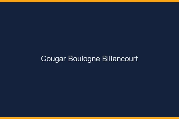 Cougar Boulogne-Billancourt
