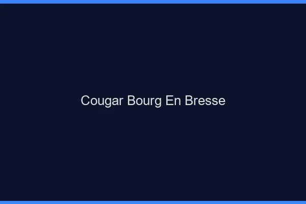 Cougar Bourg-en-Bresse