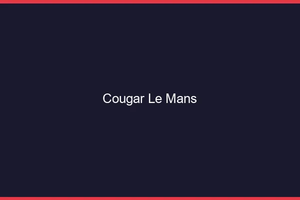 Cougar le mans