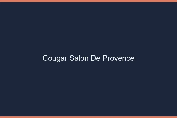 Cougar Salon-de-Provence