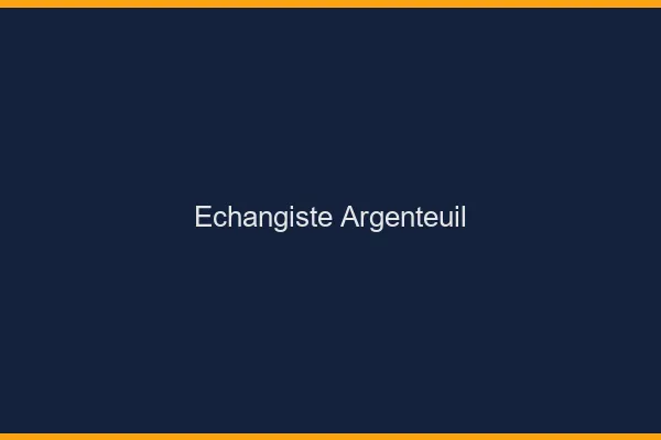 Échangiste Argenteuil