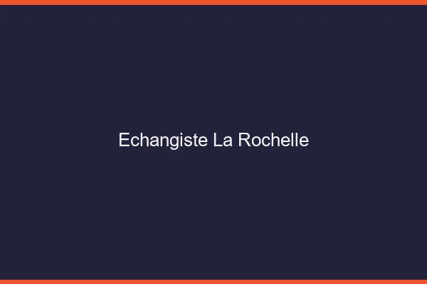 Échangiste la rochelle