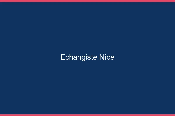 Échangiste Nice
