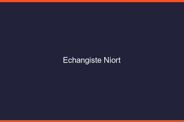 Échangiste Niort