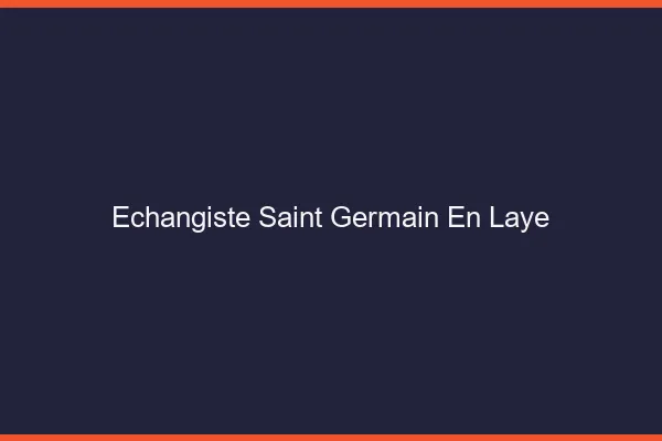 Échangiste Saint-Germain-en-Laye