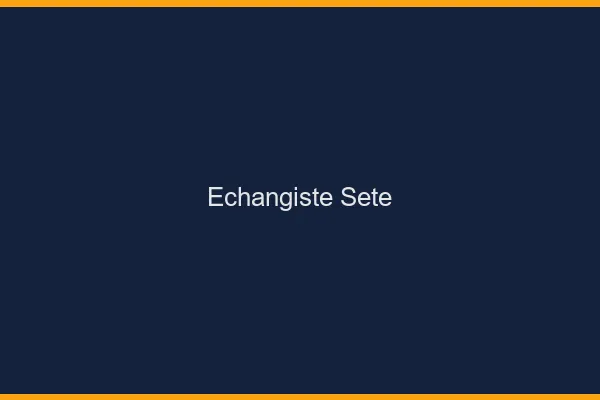 Échangiste Sète