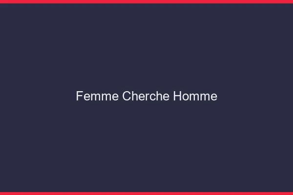 Femme cherche homme en ligne