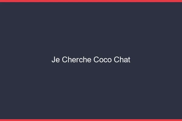 Je cherche Coco chat