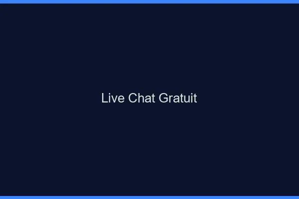 Live chat gratuit