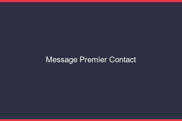 Message premier contact