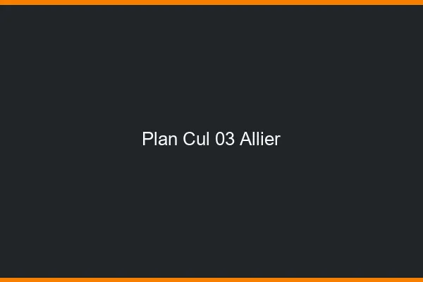 Plan cul 03 allier