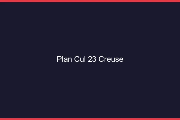 Plan cul 23 creuse