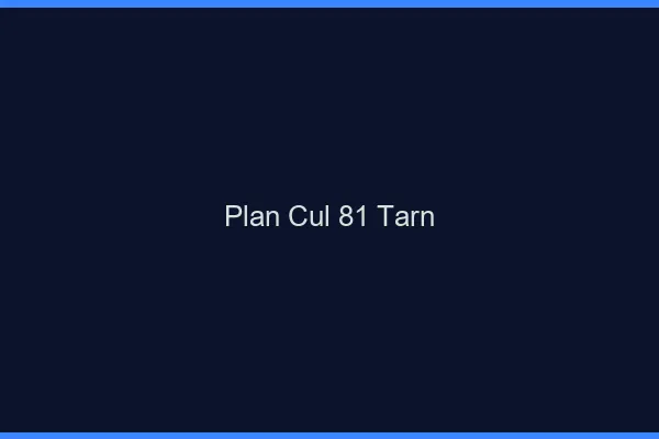Plan cul 81 tarn