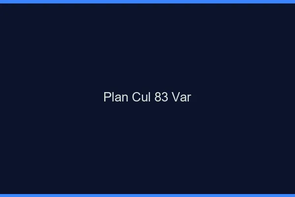 Plan cul 83 var