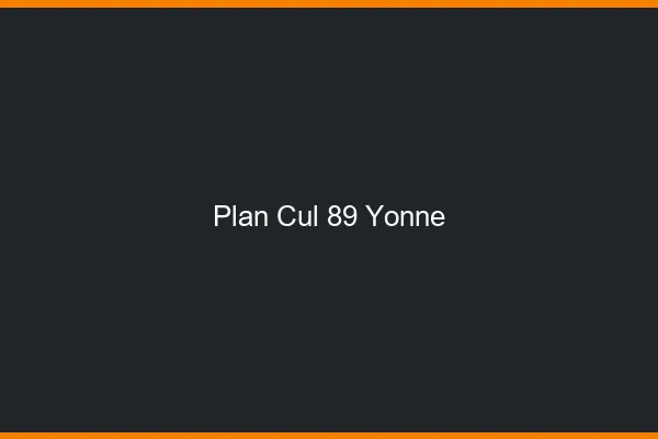 Plan cul 89 yonne