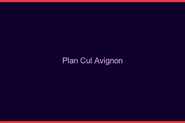 Plan cul Avignon