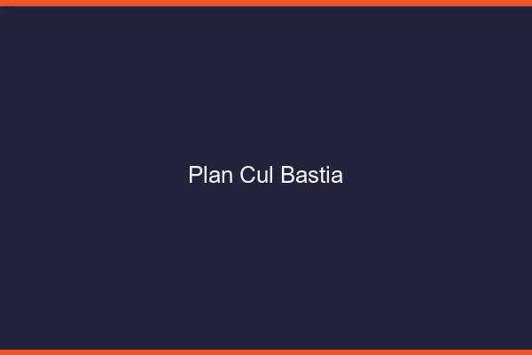 Plan cul Bastia