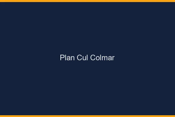 Plan cul Colmar